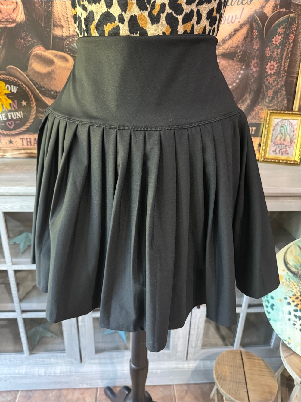 NWT Grace & Emma Pleated Black Skort-Sz 2xl